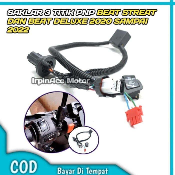 Saklar on off Beat Led Beat Deluxe Beat Street Saklar 3 titik PNP Beat