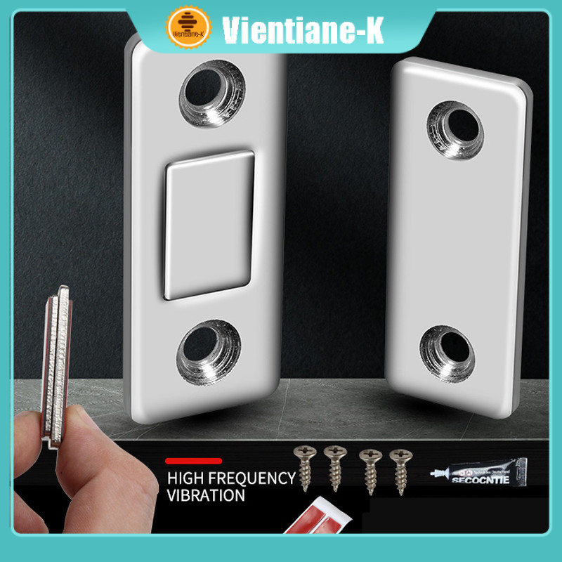 Magnet Plat Kuat Penutup Pintu Lurus / Magnet Pintu Lemari / Magnet Perekat Pintu Lemari