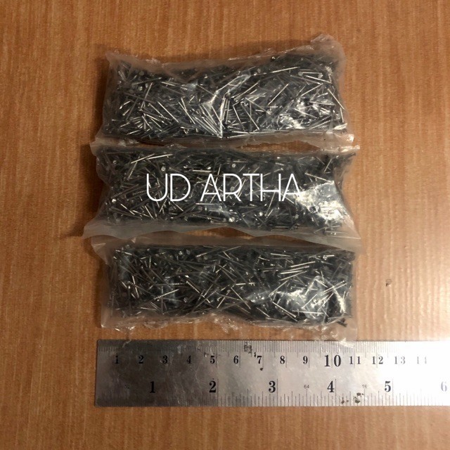 50 Gram Paku Kayu Power / Iron Panel Pins 1/2" - Eceran