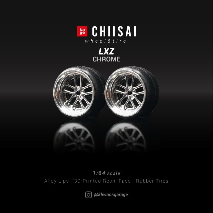 Ban Karet Diecast Chiisai Kage Wheels Model LXZ - White, exclude Axle