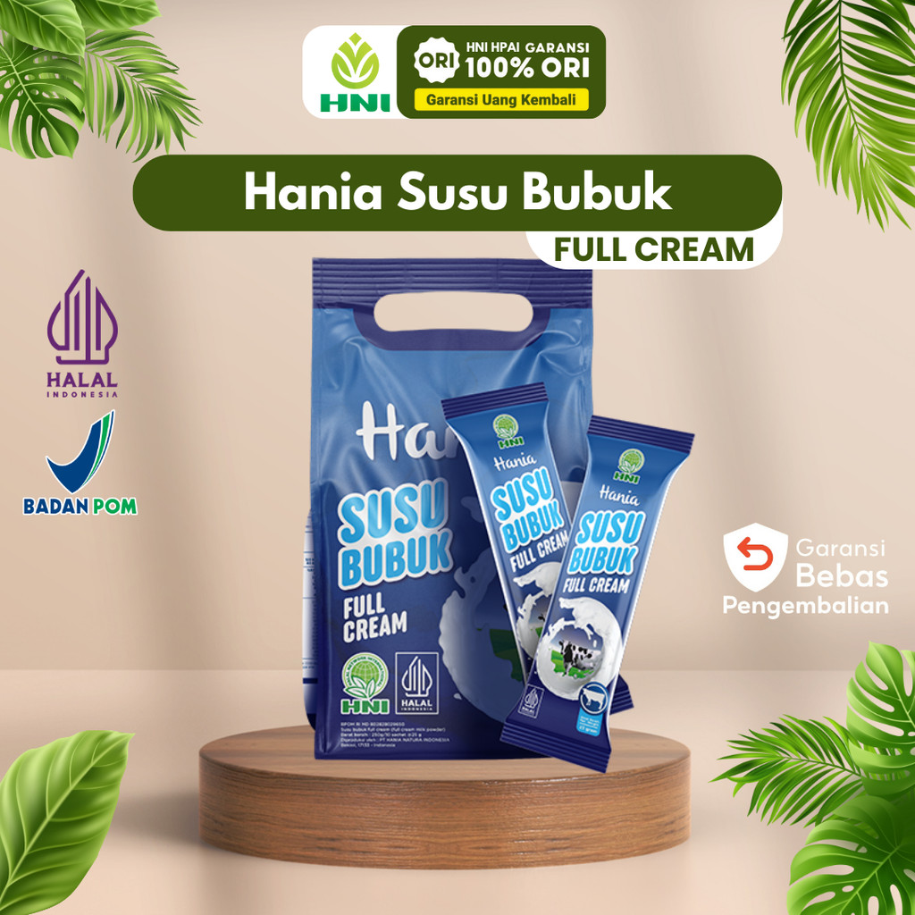 

Hania Susu Bubuk Full Cream - HNI BPOM