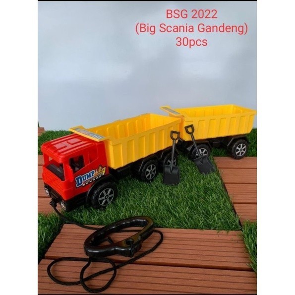 RIA TOYS PROMO MAINAN TRUK GANDENG JUMBO BONUS TALI PEGANGAN BSG