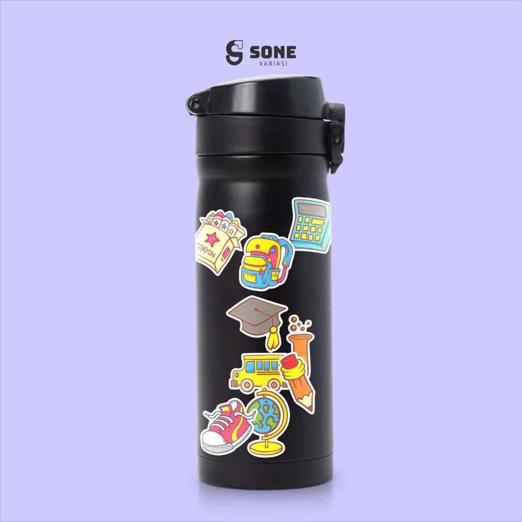 

Sticker Pack School/Sekolah Aesthetic Paper Vinyl Waterproof Dekorasi Stiker Laptop Buku Journal Koper