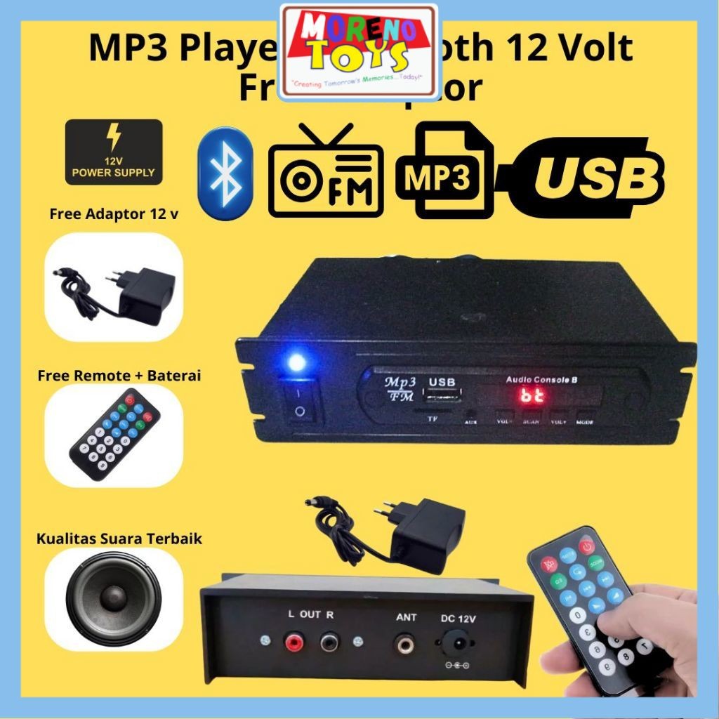Modul mp3 bluetooth rakitan out rca amplifier Terbaik Suara Jernih