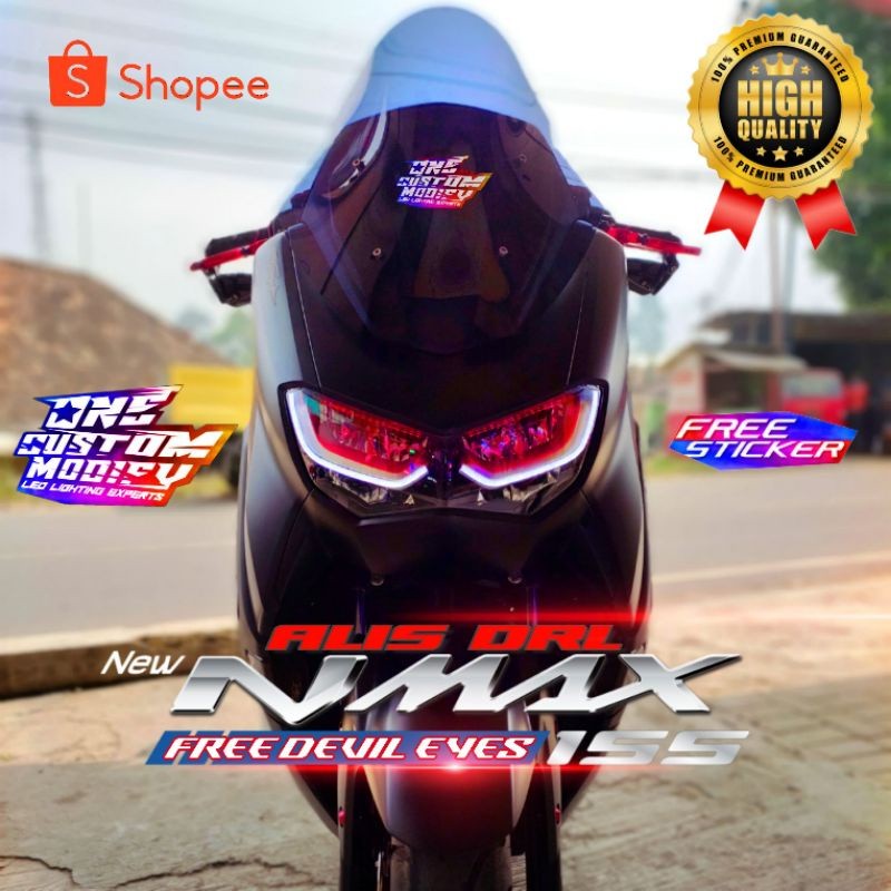 LAMPU ALIS DRL BONUS DEVIL EYES ALL NEW NMAX 2020 2021 2022 LAMPU SENJA NMAX NEW NMAX 2020 2021 2022