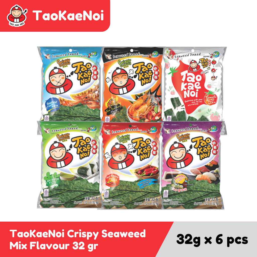 

TaoKaeNoi Rumput Laut Crispy Seaweed Mix Flavour 32 gr