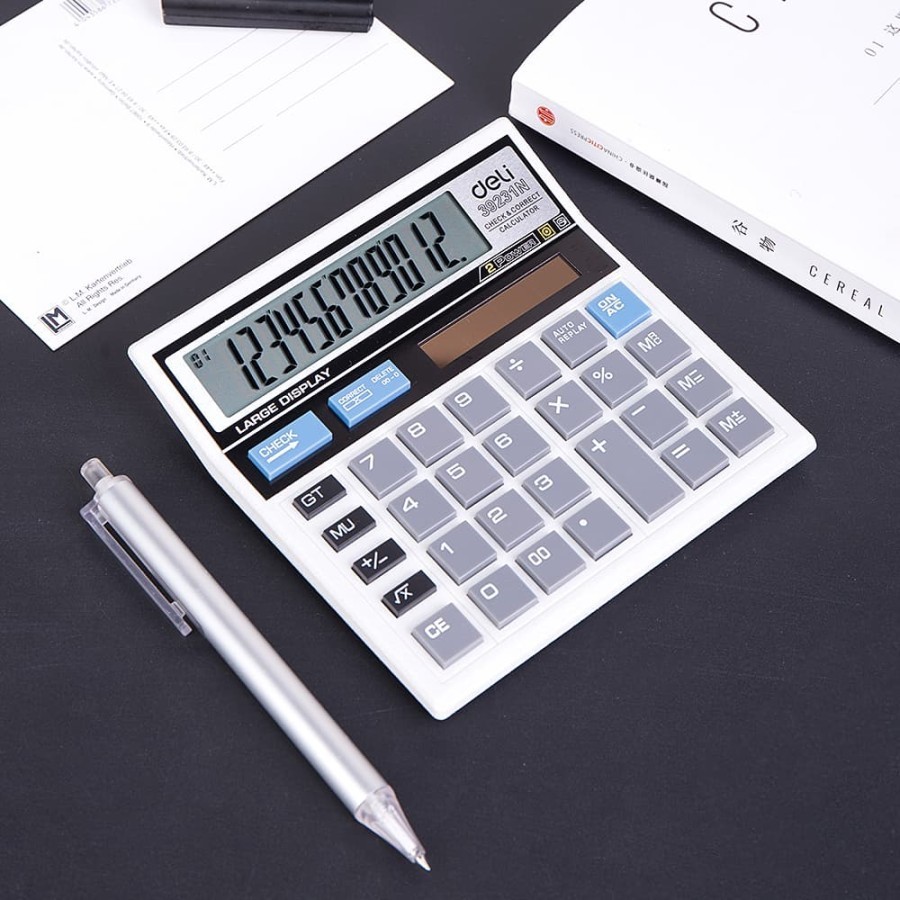 

Deli Kalkulator / Calculator W39231N 12 Digit White / Putih