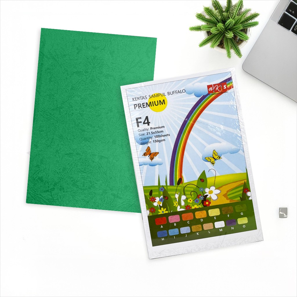 

Kertas Cover Jilid Sampul Buffalo Premium Warna / Kertas Jeruk Ukuran Folio F4 150gsm / Karton Bufalo isi 10 Lembar