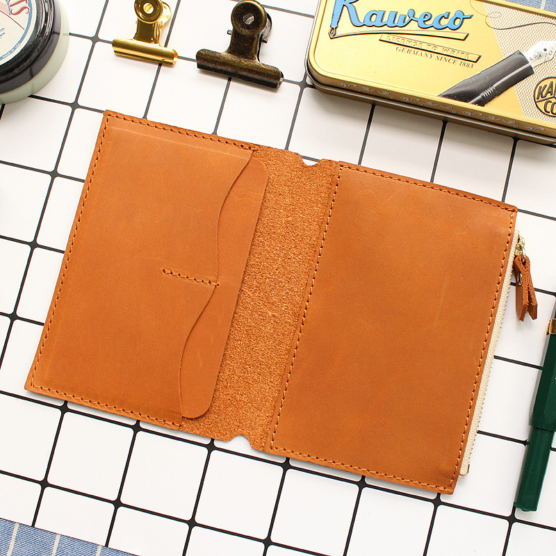 

Fromthenon Litchi Grain Leather Travelers Notebook Card Bag Storage Bag For Midori Traveler's Notebook Business Gift Stationery