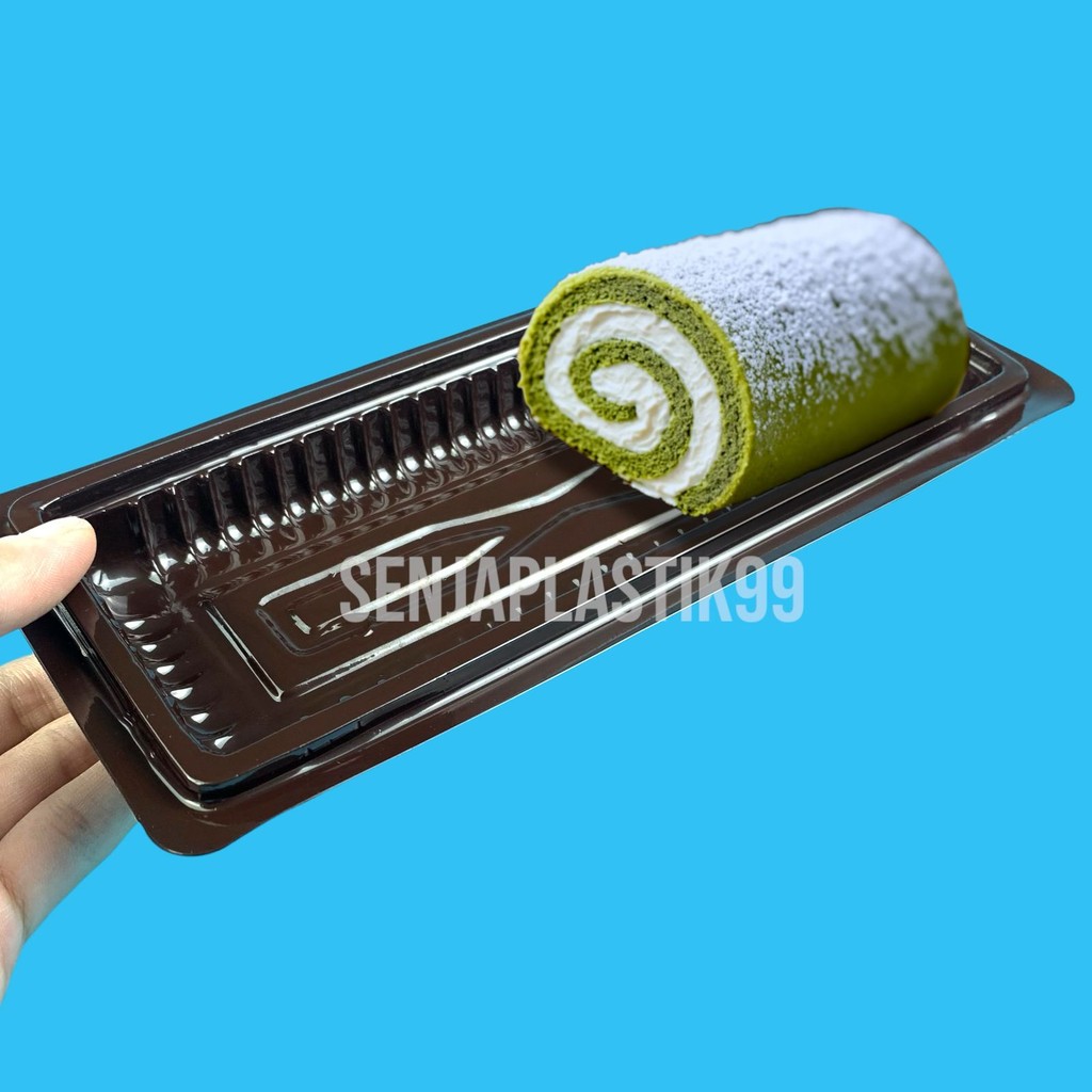 New Mika Bolu Gulung 22cm - Isi 50set / Tray Box Kue Brownies BG 22