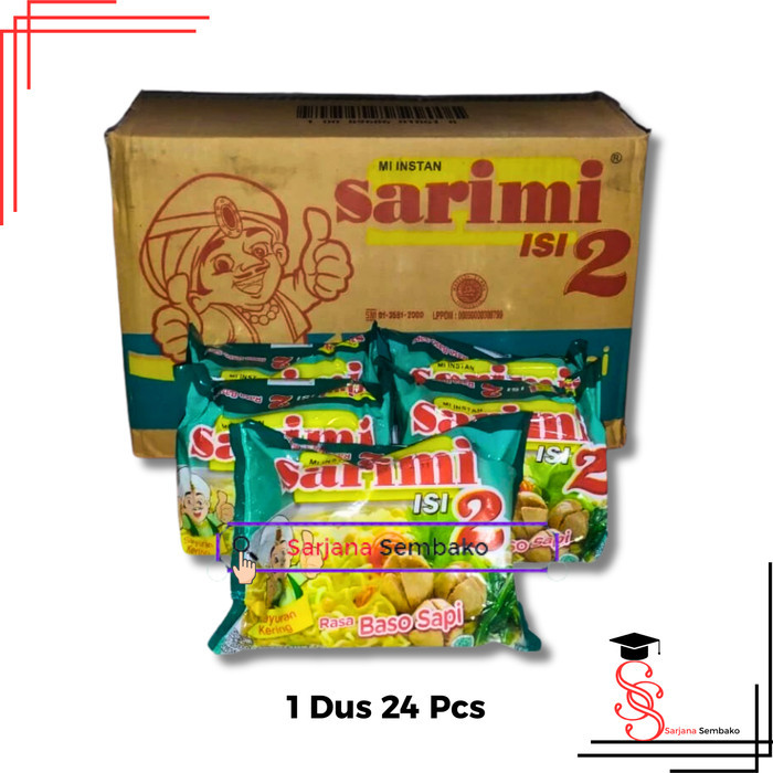 

Sarimi Isi 2 Baso Sapi Mie Kuah - 1 Dus 24 Pcs