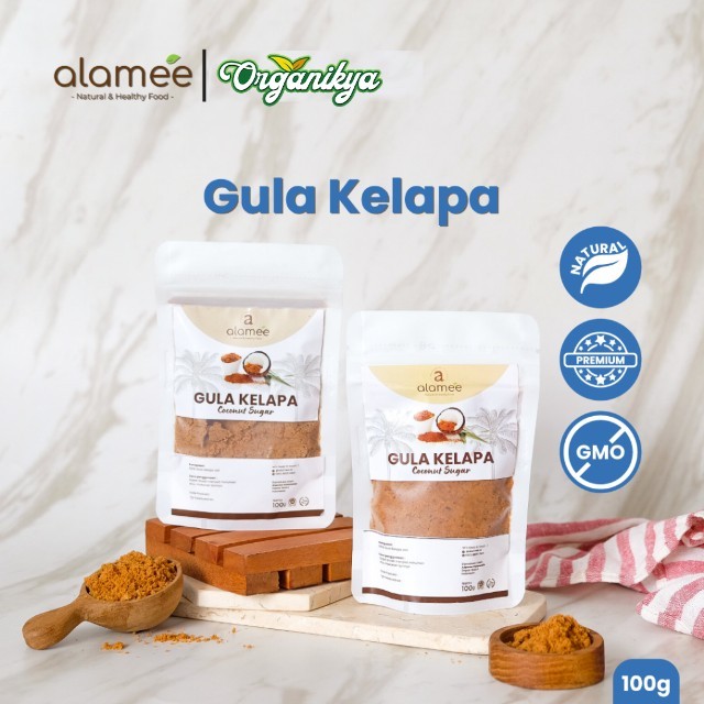 

ALAMEE Gula Semut Kelapa Organik Asli Bubuk Coconut Sugar Premium Powder Natural Organik Organic organikya