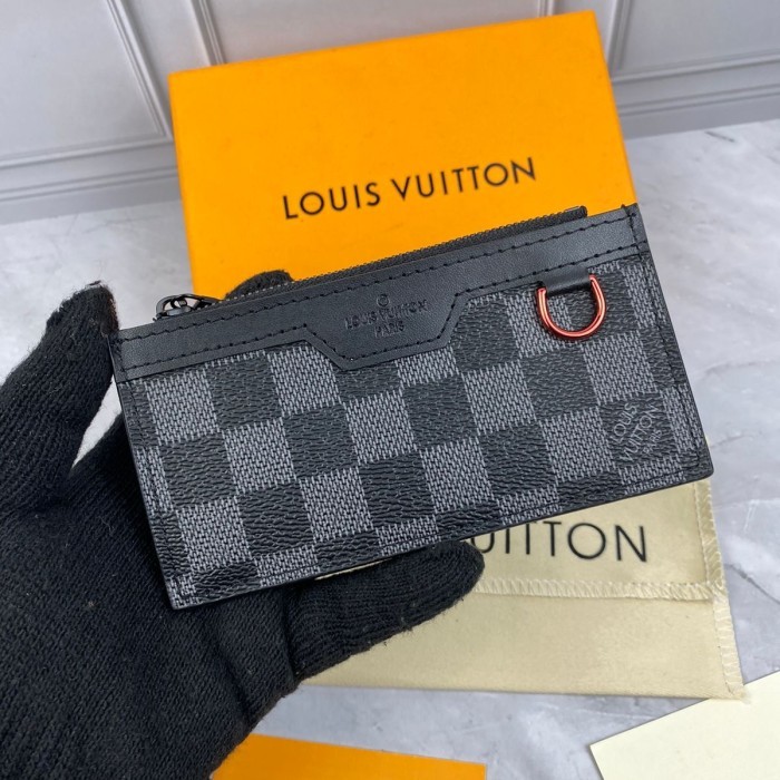 

CARD HOLDER DOMPET KARTU LV8008 GRAPHITE LEATHER MIROR