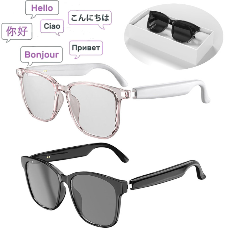 

AI translation glasses with 144 - language simultaneous interpretation,real-time recording,writing,translation,listening and spe