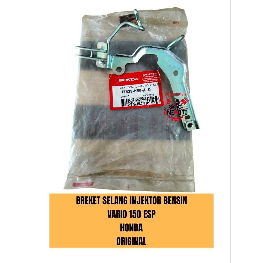 Orimoto - BREKET SELANG INJEKTOR BENSIN VARIO 150 ESP HONDA ORIGINAL 17533-K59-A10