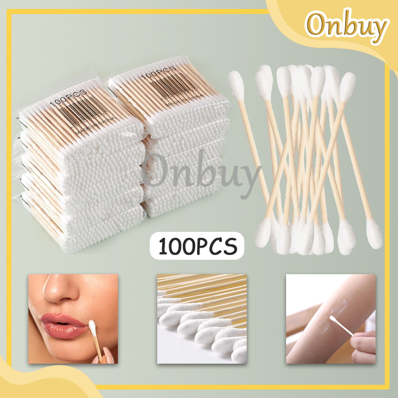 【5 bungkus】500 PCS Cotton Buds Bambu / Cotton Bud Bambu Eco / Cotton Bud Kayu / Bamboo Cotton Bud