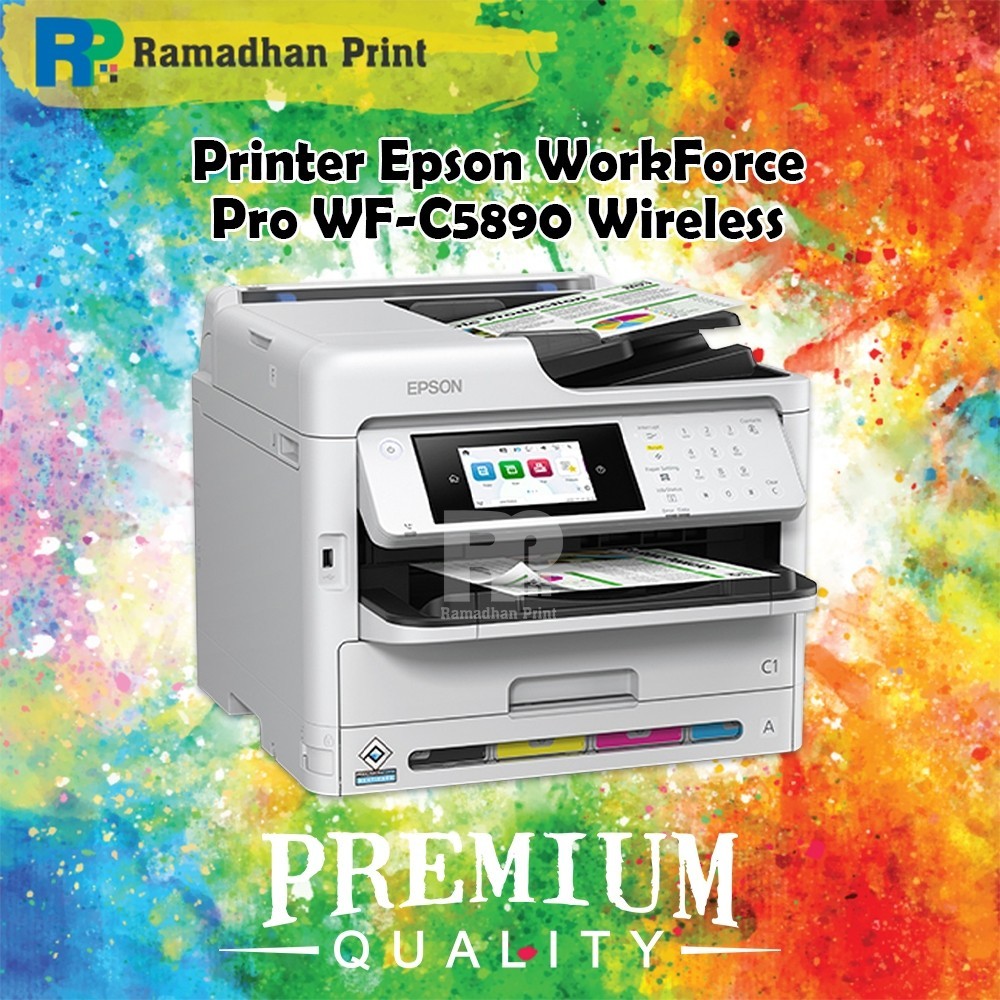 Printer Epson WorkForce Pro WF-C5790 Wi-Fi Duplex All-in-One Inkjet Printer AIO Wireless