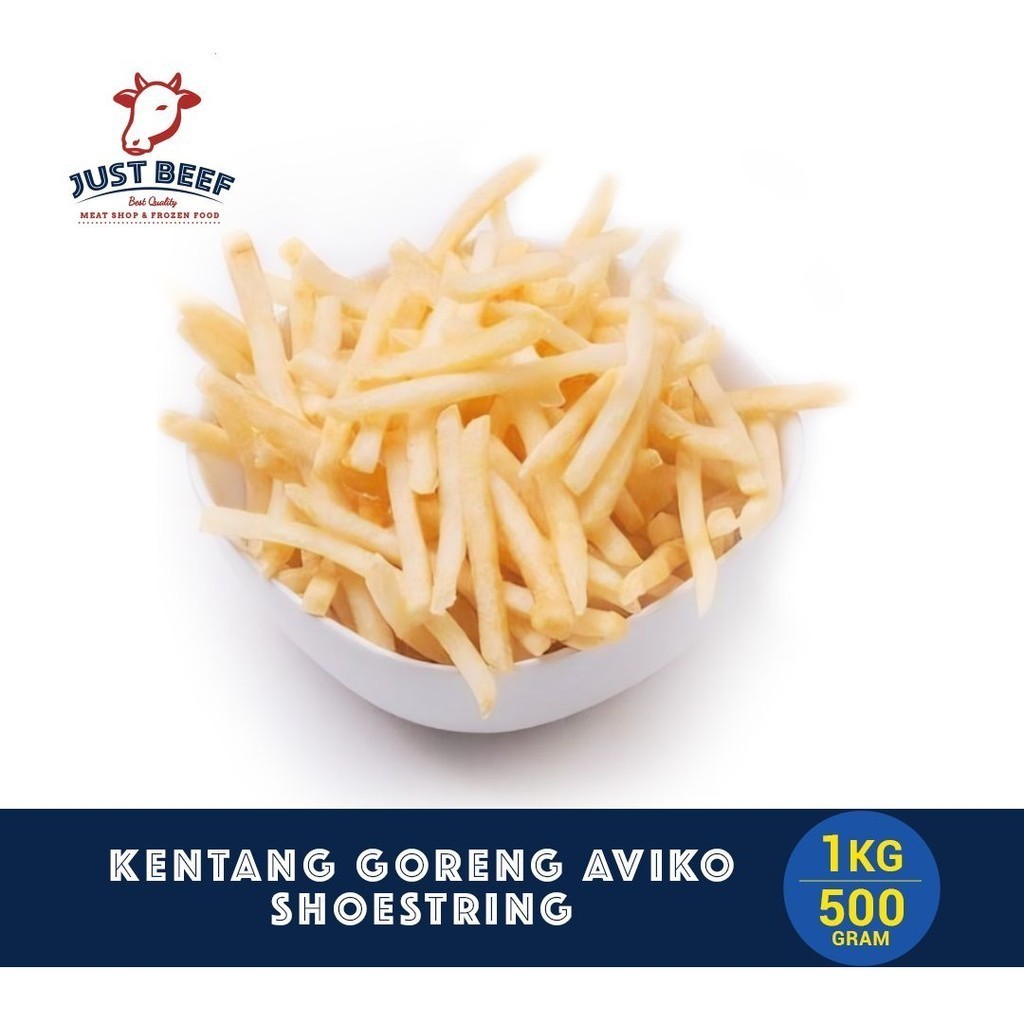 

Kentang Goreng Aviko Shoestring / Straight Cut 500gr / 1 kg Import