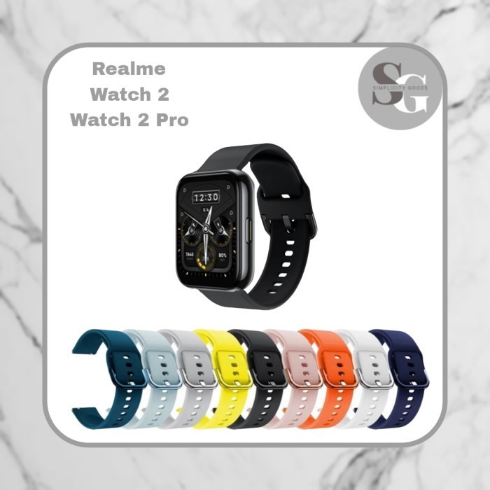 STRAP REALME WATCH 2 / 2 PRO SMART WATCH ACTIVE SILICONE TALI JAM 22MM