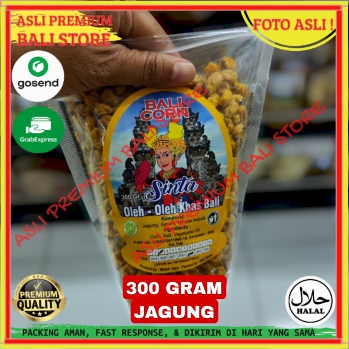 

OLEH OLEH MAKANAN CEMILAN CAMILAN SNACK KULINER KHAS ASLI ORI ORIGINAL BALI CORN JAGUNG 300 GRAM GR