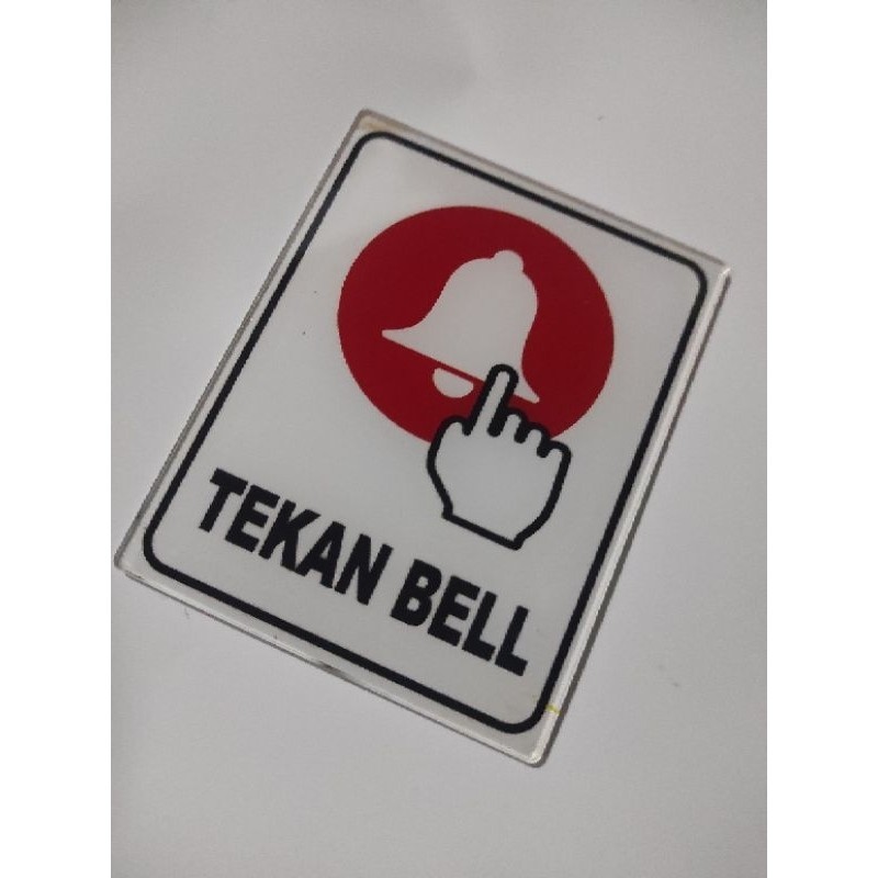 

Papan Akrilik Tekan Bell | Bell Akrilik Tinggal Tempel | Tekan Bell Akrilik