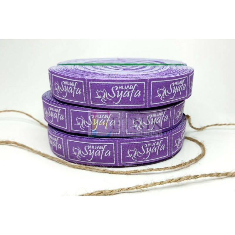 

(2x4cm) label woven demask woven bordir woven rajut