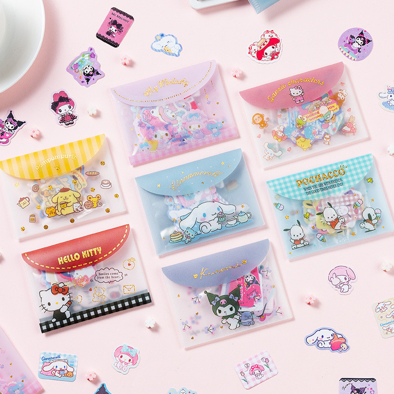 

[HARU] Sanrio Envelope Series Sticker Pack Stiker Journal DIY Scrapbook Decor Photocard