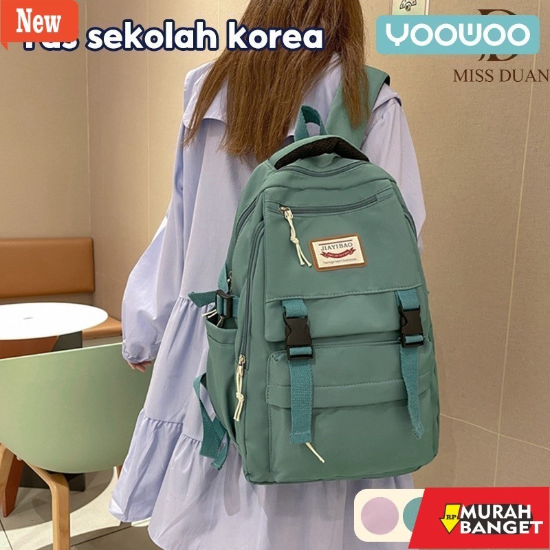 Tas ransel wanita viral- YooWoo-Tas sekolah / ransel sekolah / tas backpack / tas sekolah /  ransel 