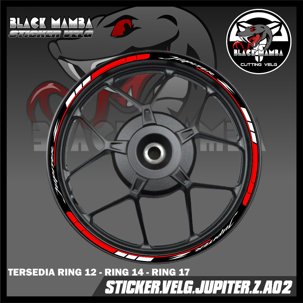 STICKER VELG JUPITER Z - STIKER LIS LIST VARIASI BAN/VELG YAMAHA JUPITER Z A02