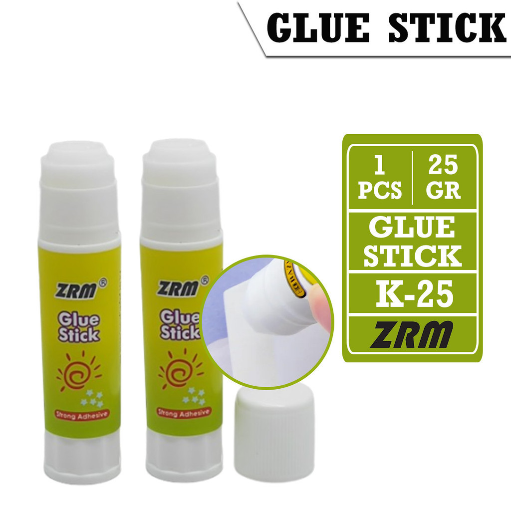 

Apazada Lem Glue Stick 25gr [1 Pcs] / Lem Stik Kertas / Lem Batangan Bening Prakarya