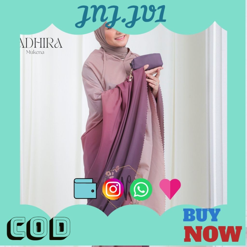 5.5 BIG SALE Mukena Travelling Mini Pouch 2 in 1 Sierra Series Gradasi Dewasa