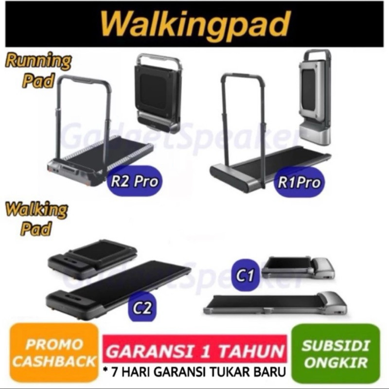 BIG SALE Walking Running Pad 2 in 1 Portable And Foldable Smart Treadmill With Handle / Alat Fitness