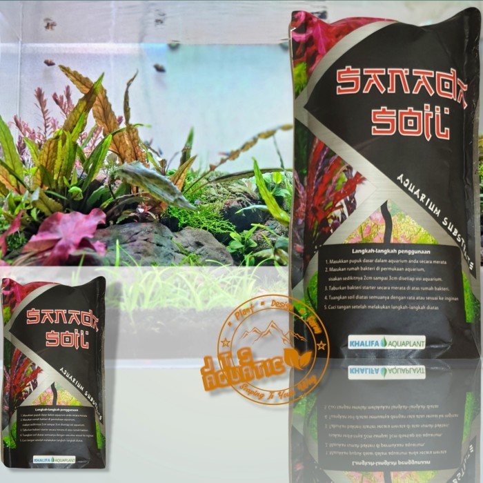 sanada soil aquascape media tanam aquascape substrat tanaman aquascape dekorasi akuarium