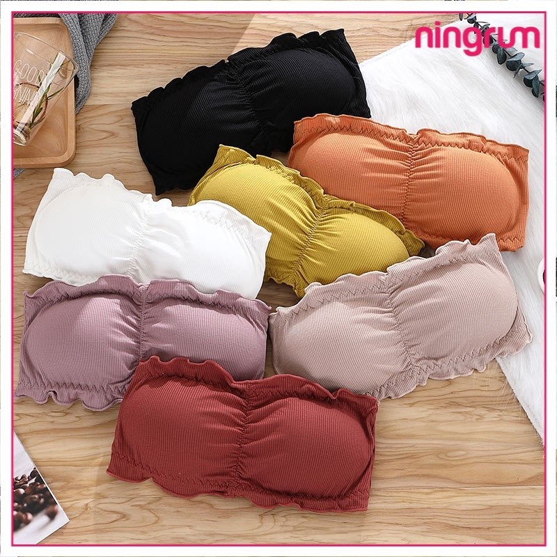 Ningrum - Bra Wanita Model Kemben Bra Bisa Pakai Tali Bra Bening Dijual Terpisah - B046