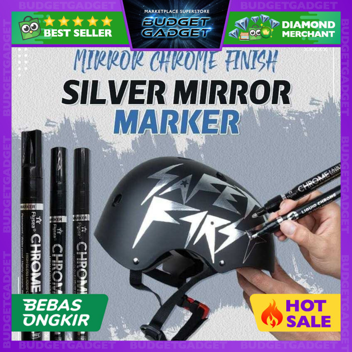 

Flysea Spidol Permanen Marker Metallic Chrome 3 mm - FS-743