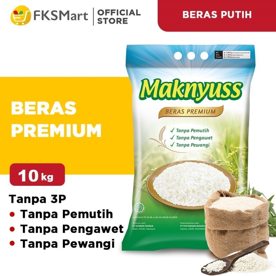 

Maknyuss Beras Premium 10 kg TM