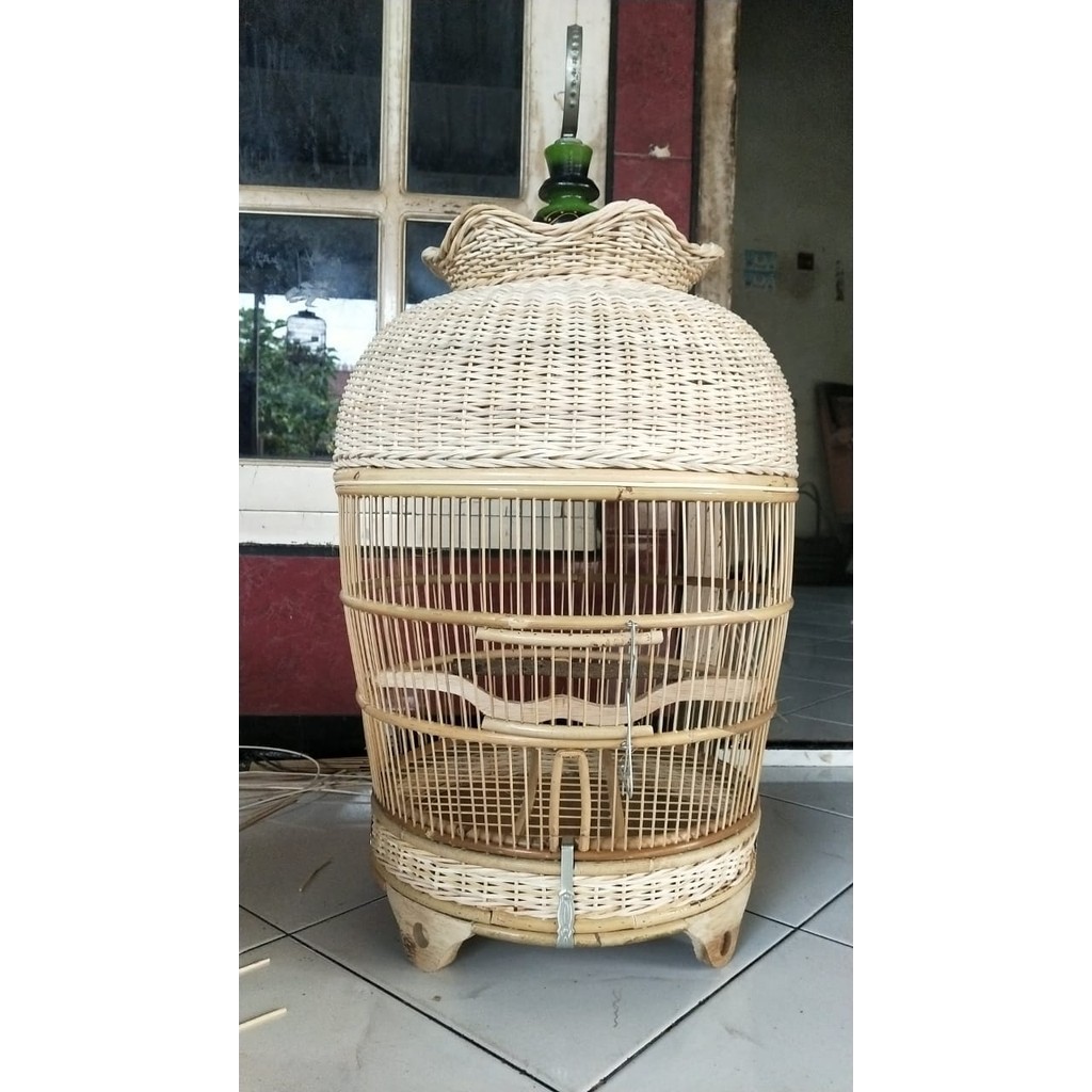 Sangkar Burung Perkutut Anyaman Rotan Tebok Lepas Tebok Copotan
