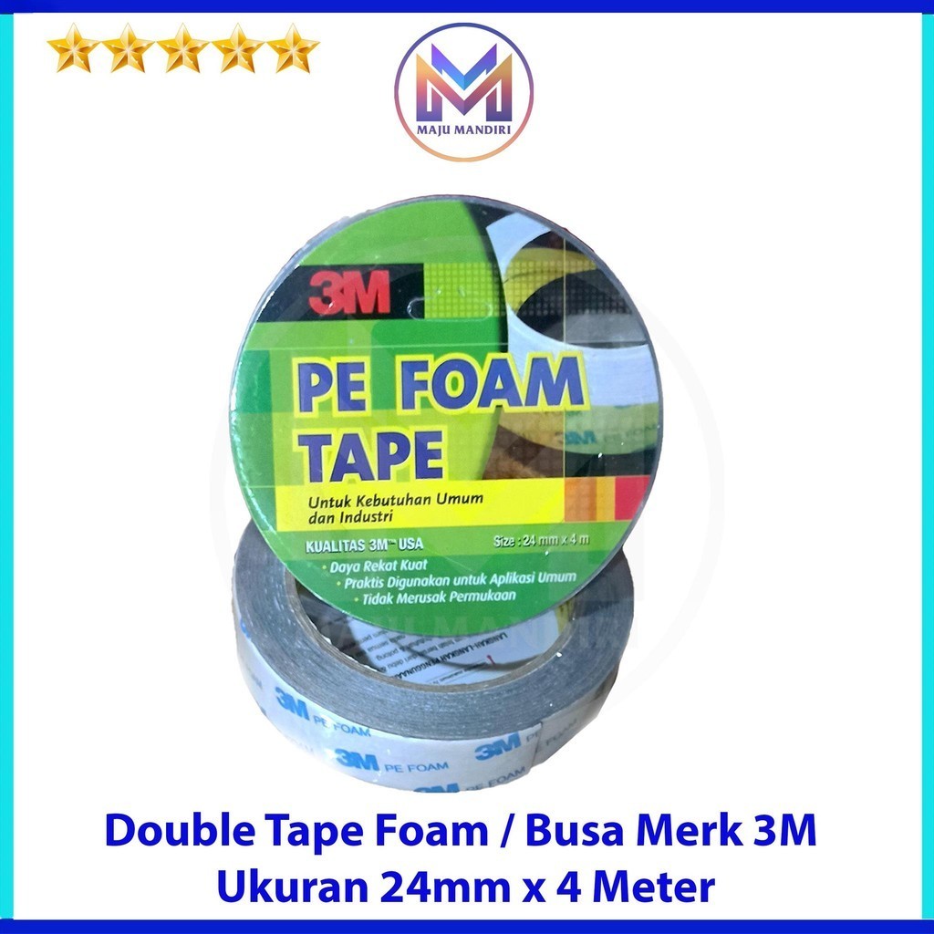 

Double Tape Busa 3M Ukuran 1" / Dobel Tip 24mm 2cm / Foam Tape 1 Inch