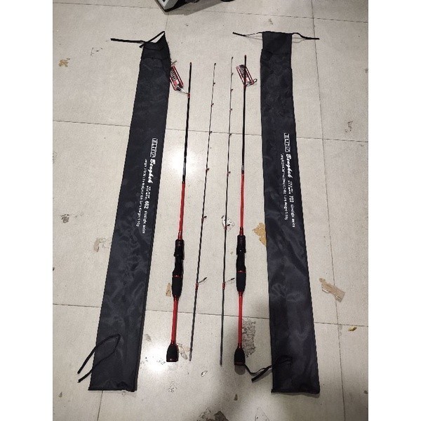 joran pancing elito bengkek 198 atau 210 cm solid carbon pabrikan emperor