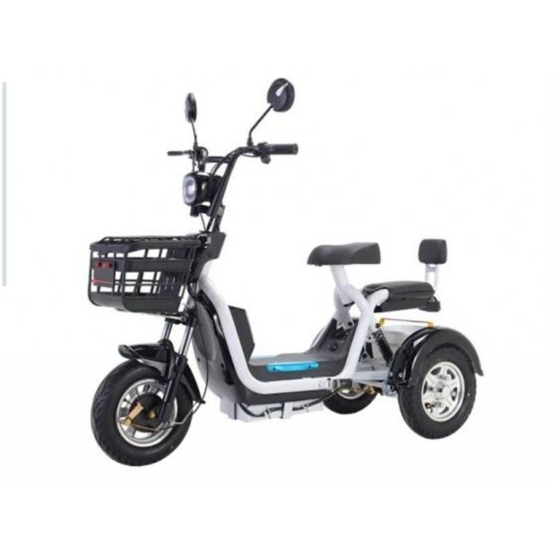 Uwinfly Romeo Sepeda Listrik Roda 3 Dengan Power Motor 600W Battery Kering 48V 12Ah