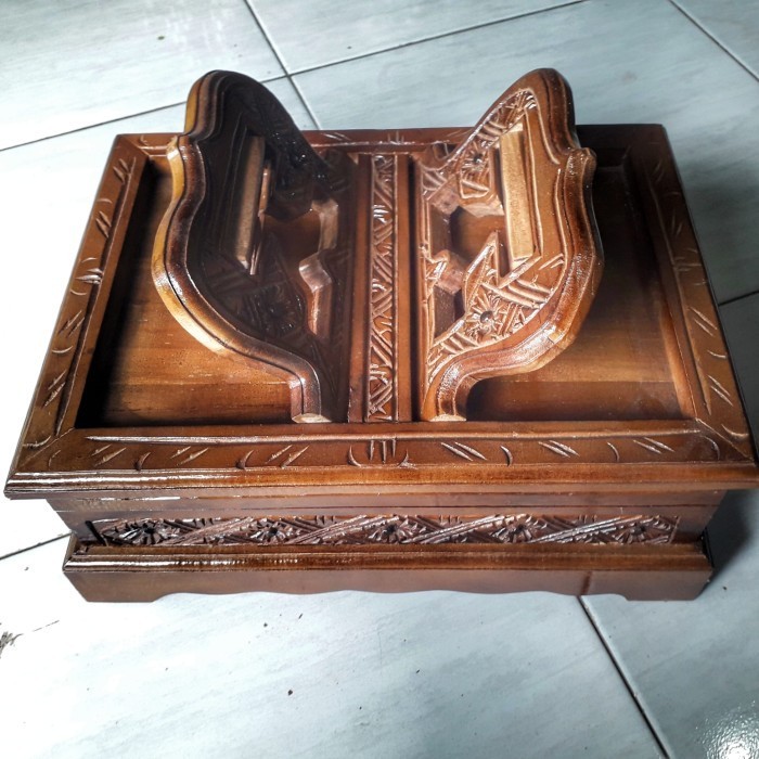 rekal alquran | kotak rekal kayu jati | rekal alquran ukir kayu jati HARGA RAKYAT KELAS KONGLOMERAT,
