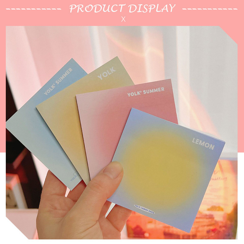 

Stiker Musim Panas Halo ,Stiker Gradien Sederhana, Memo yang Dapat Ditempelkan, Catatan Tempel Buku Besar - SO