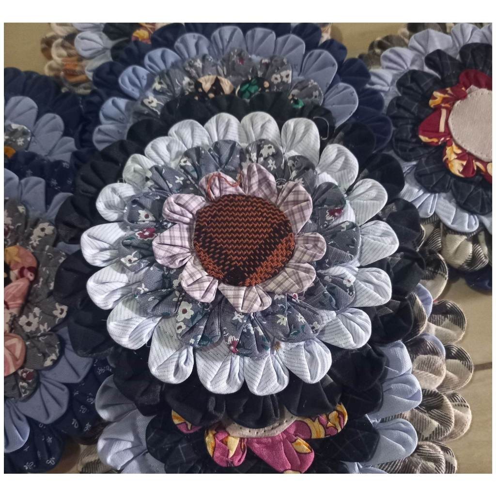 (TERMURAH) TATAKAN KAIN PERCA PIRING MEJA MAKAN ANTI PANAS 20CM