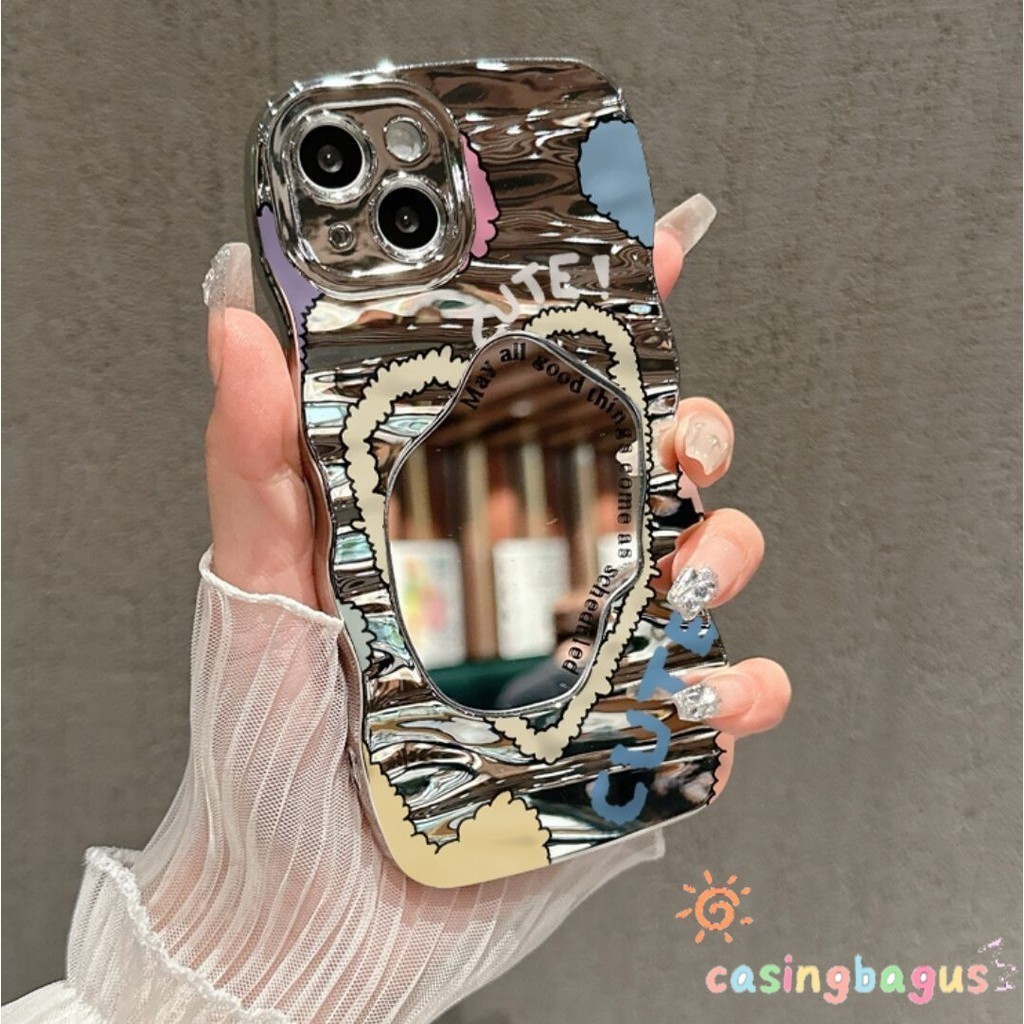 Case Mirror Love Softcase Lucu Casing hp Oppo A15 A35 A54S A16 A16K A17 A8 A31 A18 A38A3SA5A12EA33A5