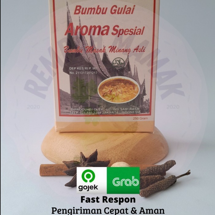

New- Bumbu gulai aroma spesial 250gram / bumbu masak minang asli