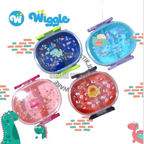 WIGGLE Lunch Box 600Ml Kotak Makan Bekal Anak Kreatif Original