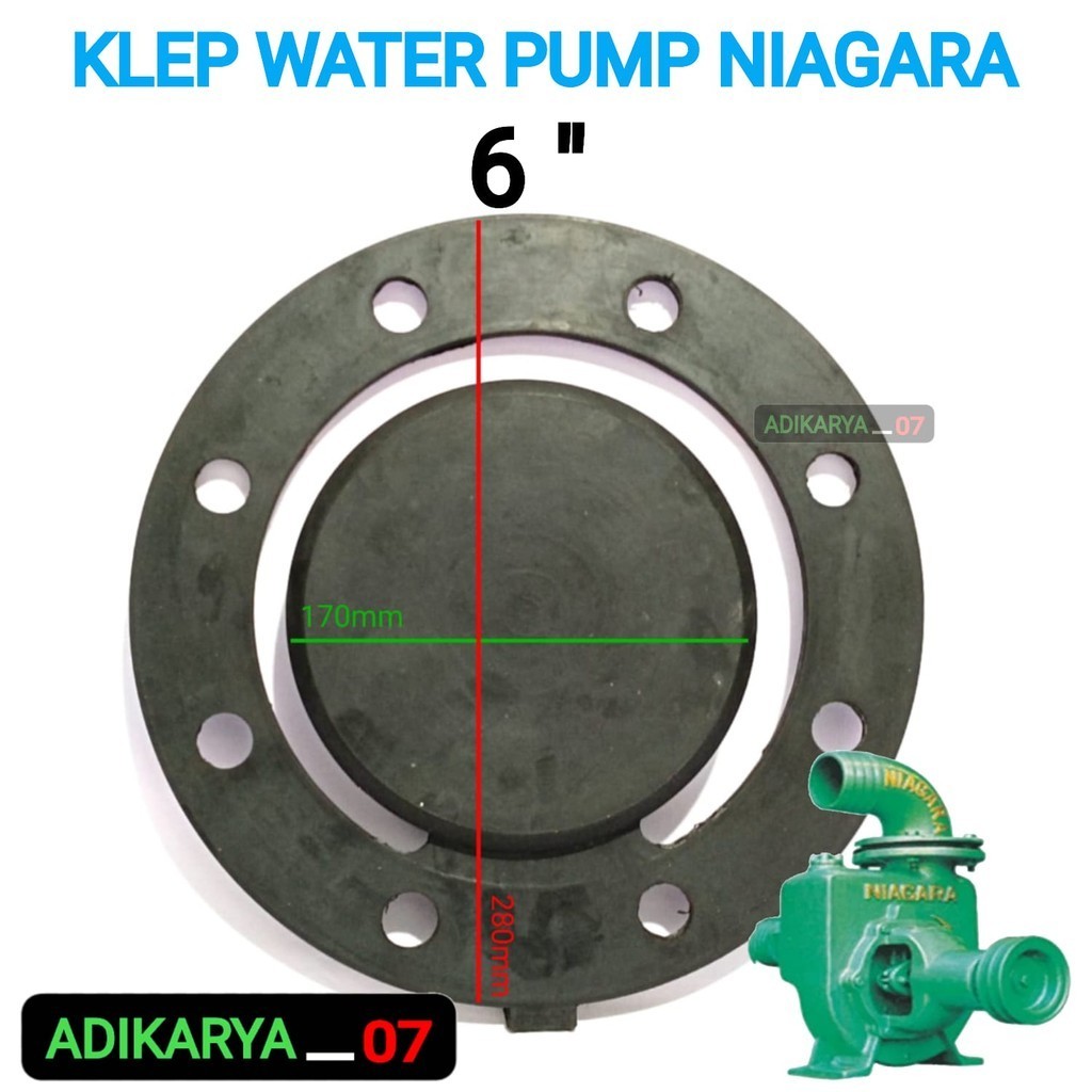 Klep Tabok NIAGARA 6 INCH Seal Klep Pompa Air NIAGARA 6 inch Sil Tabok Water Pump Pompa Air 6 INCH N