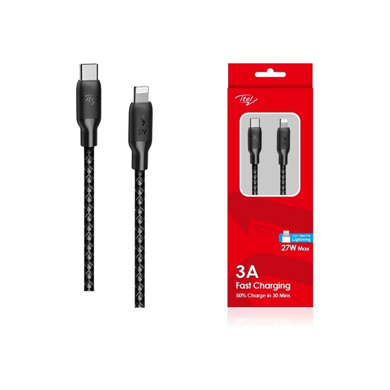 Promo 7.7 itel ICD-L62N Fast Charging Cable For iphone usb lightning Kabel Casan type-c to