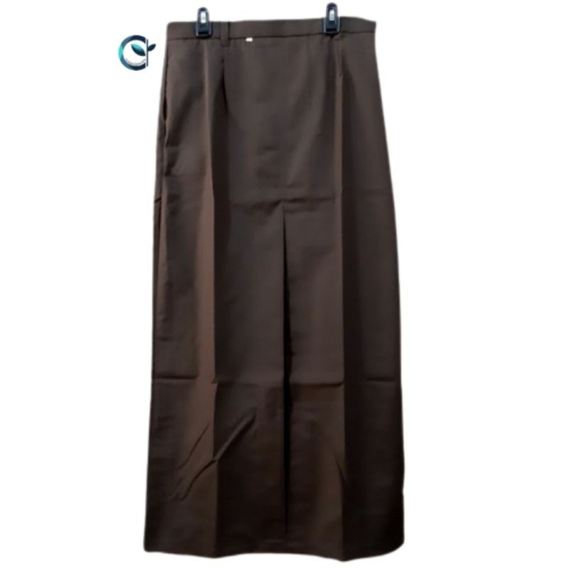 Seragam SMA Rok Panjang Span Coklat Belah Satu - Seragam Pramuka - Baju Seragam - Rok Span