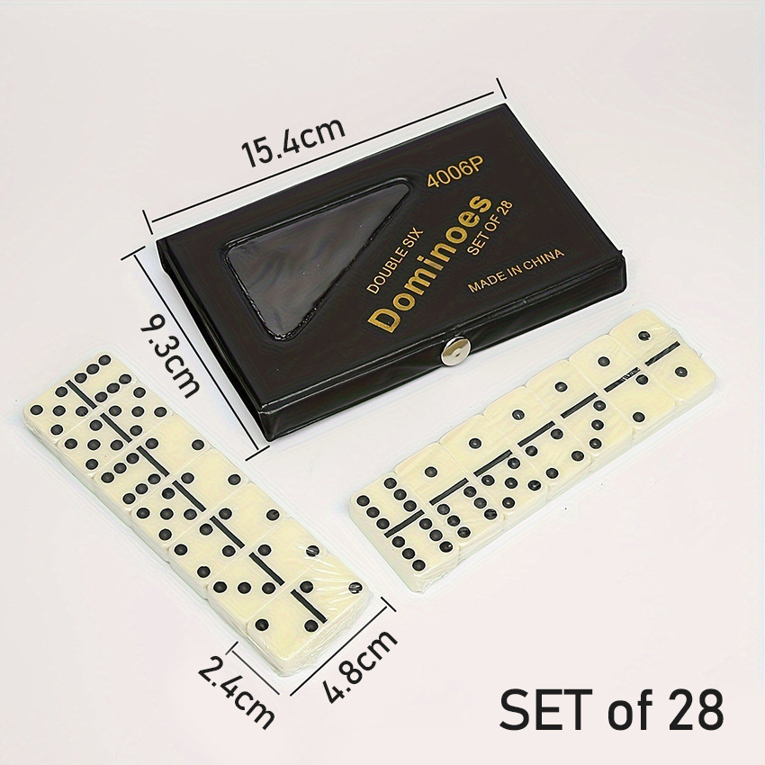 28Pcs Batu Domino Kotak / Batu Gaple / Domino Gaplek Batu Domino Gaple Set 28Pcs Gaple Batu Tipis